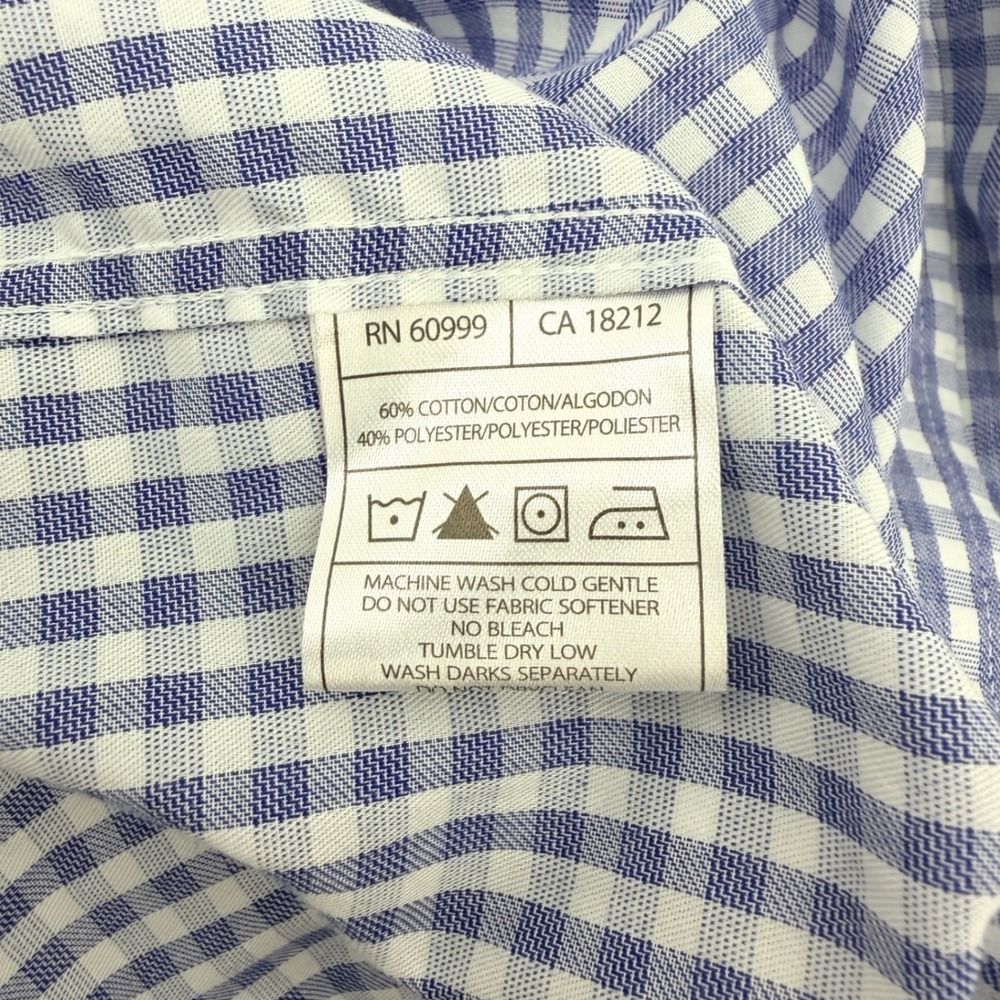Dayton Flyers Antigua Shirt Men XL Blue Gingham Logo NCAA College Gameday - Picture 8 of 10